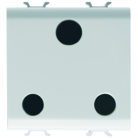 PRIZA STANDARD BRITANICA 250V c.a. - 2P+E 15A - 2 CIRCUITE - ALB SATINAT - CHORUSMART