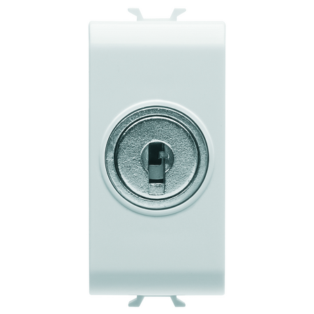 ÎNTRERUPATOR BIDIRECTIONAL 1P 250V C.A. - 10AX - CU CHEIE - 1 MODUL - ALB SATINAT - CHORUSMART