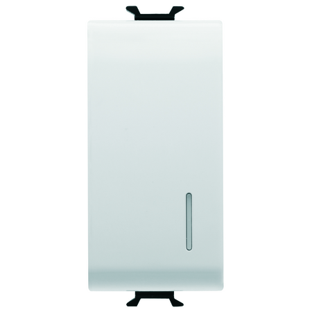 ÎNTRERUPATOR UNIDIRECTIONAL 1P 250V C.A. - 16AX ILUMINAT - CU DIFUZOR - 1 MODUL - ALB SATINAT - CHORUSMART