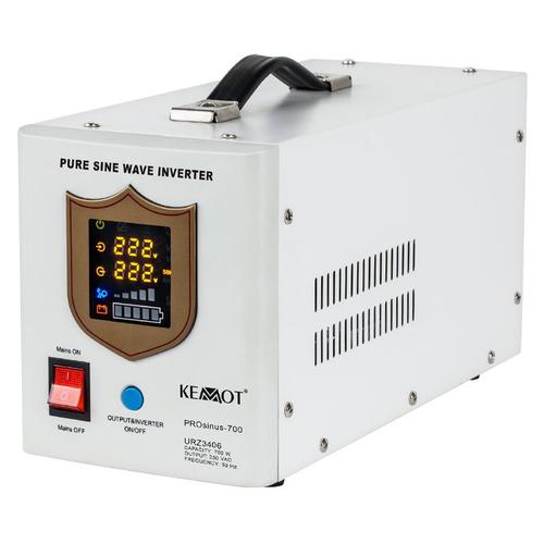 UPS Kemot URZ3406 Sinus Pur 700W 12V, pentru centrale termice (Alb)