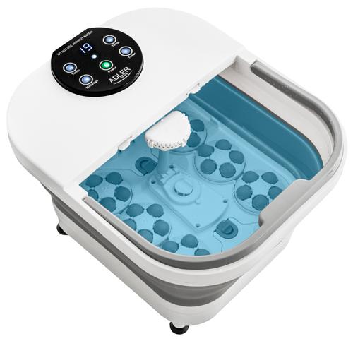 Aparat de masaj cu apa Adler AD 2182, 500 W, 9.8 L, Temporizator 10-60 minute, 6 role automate de masaj (Alb)