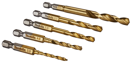 Set burghie metal Makita B-57308, 1/4inch, 5pcs