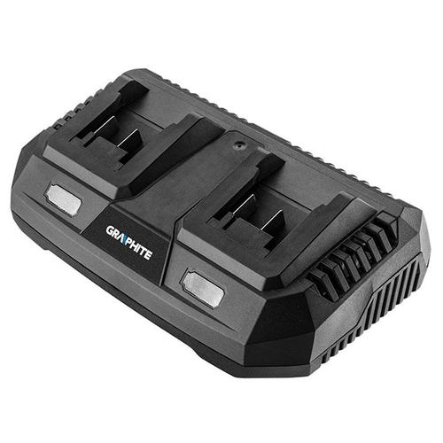 Incarcator dublu pentru acumulatori Graphite Energy+, 58G085, 21.5 V, 3000 mA