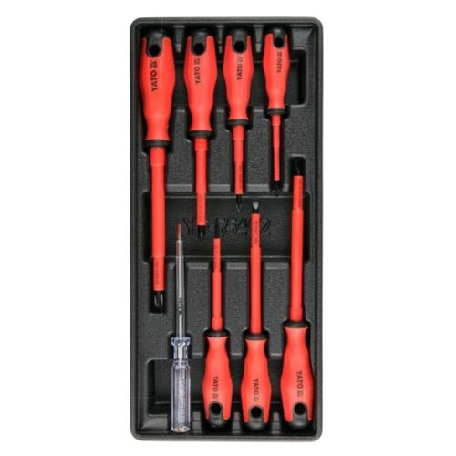 Set 8 surubelnite izolate  YATO YT-55462, insertie dulap scule, 1000 V