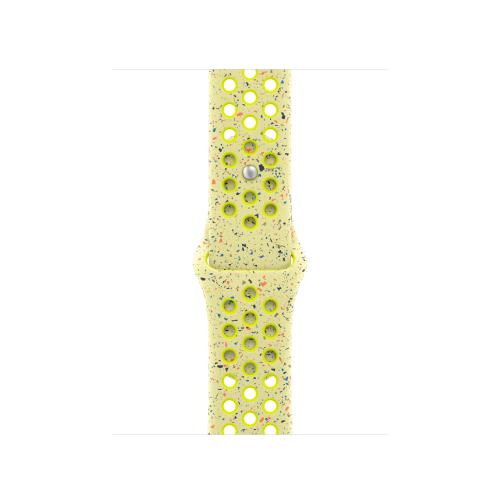 Curea Smartwatch Apple MXU63ZM/A pentru Watch 42mm, Nike Sport Band, M/L (Galben/Bej)