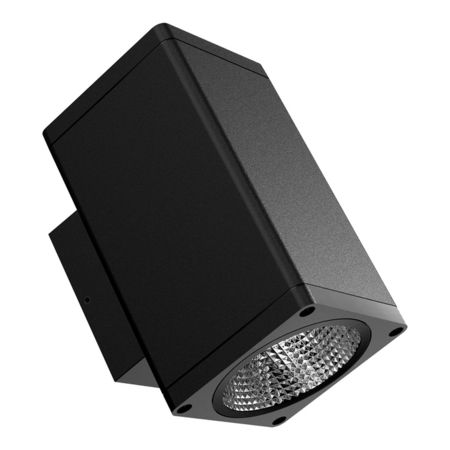 Spot LED LEDVANCE Spot Square 12 W 830 SYM40 BK, 960 lm, 3000 K, IP65, 40°, negru