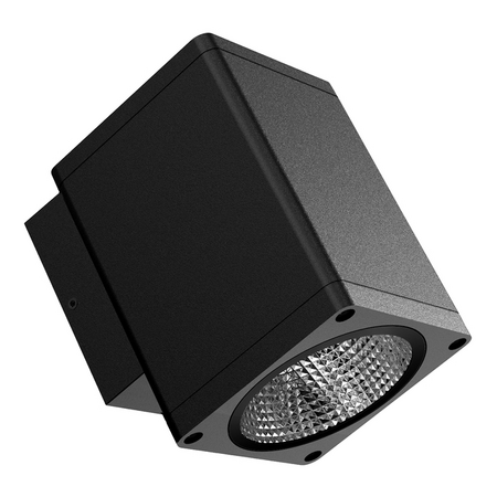 Spot LED LEDVANCE Spot Square 6 W 830 SYM24 BK, 480 lm, 3000 K, IP65, 24°, negru