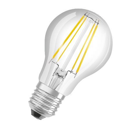 Bec LED Ledvance (Osram)  LED Classic A 40 Filament Energy efficiency class A S 2,5 W 830 Clear E27, 525 lm, 3000 K, 300°, transparent