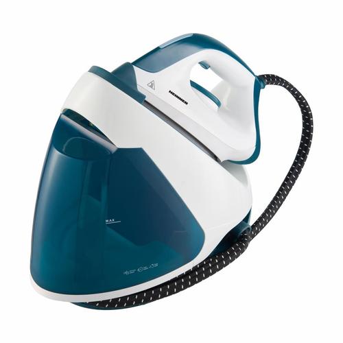 Statie de calcat HEINNER HIS-D2005WB, 2200 W, Rezervor 1.2 l, 4 setari temperatura, 5 bar (Alb/Albastru)