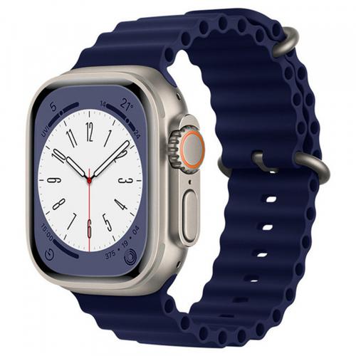 Curea Techsuit W038 pentru Apple Watch 42mm / 41mm / 40mm / 38mm Series, Albastru