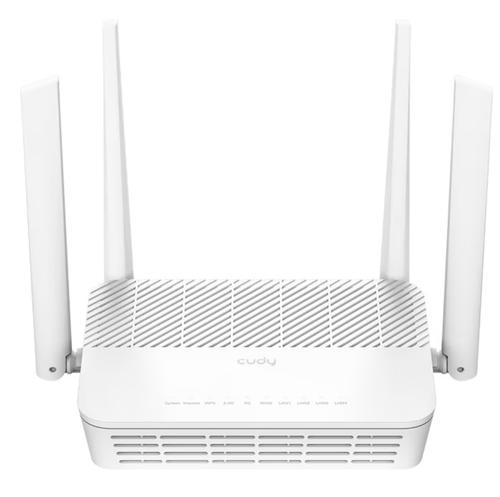 Router Wireless Cudy WR3000H, AX3000, Dual-Band, Wi-Fi 6, Dual-Core 1.3GHz, 128MB/256MB Flash/RAM, 2.5G Port, Cudy Mesh (Alb)