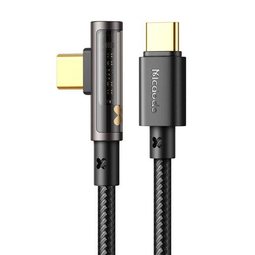 Cablu pentru incarcare si transfer date Mcdodo CA-3400, Prism USB-C/USB-C, 100W, 5A, 1.2m, Negru