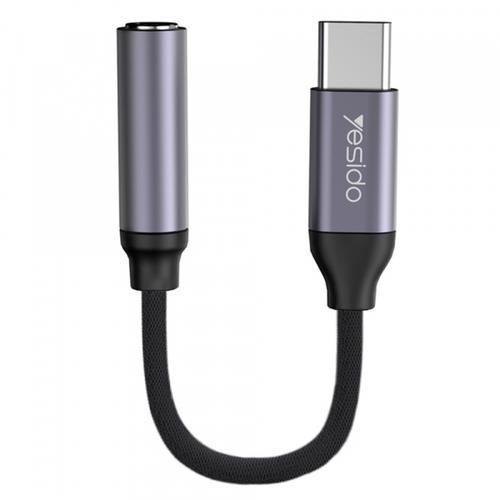 Adaptor Audio USB-C - 3.5mm Yesido YAU19 (Negru)