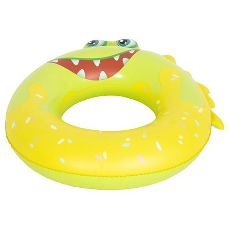 Colac gonflabil SunClub Crocodil P-35168-2, 56 cm, Galben