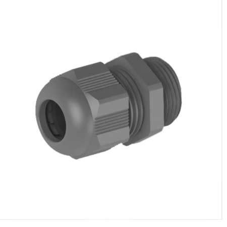 Presetupa, long thread, PG13,5, 6-12mm, PA6, grey RAL7001, IP68