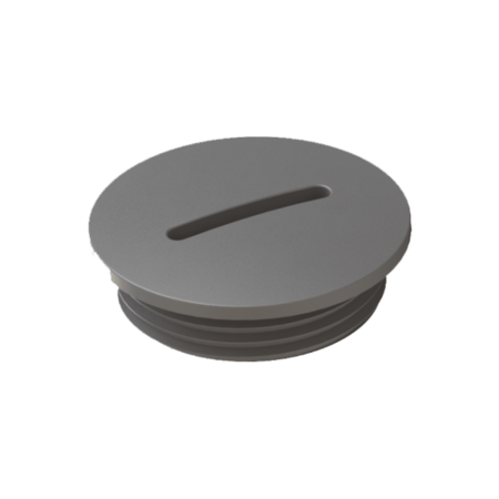 Dop cu filet, M40, PA6, light grey RAL7035, IP54
