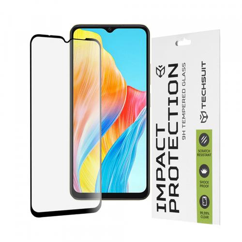 Folie de protectie Ecran Techsuit pentru Oppo A18 / A38, Sticla Securizata, Full Glue, 111D