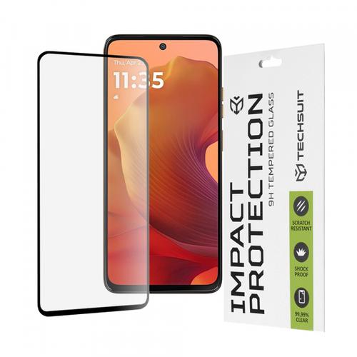 Folie de protectie Ecran Techsuit pentru Motorola Moto G15 / G15 Power, Sticla Securizata, Full Glue, 111D
