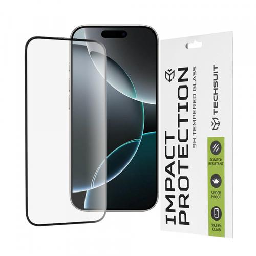 Folie de protectie Ecran Techsuit pentru Apple iPhone 16 Pro, Sticla Securizata, Full Glue, 111D