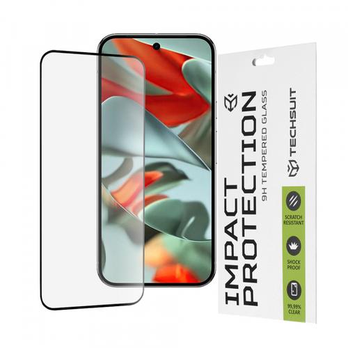 Folie de protectie Ecran Techsuit pentru Google Pixel 9 Pro XL, Sticla Securizata, Full Glue, 111D