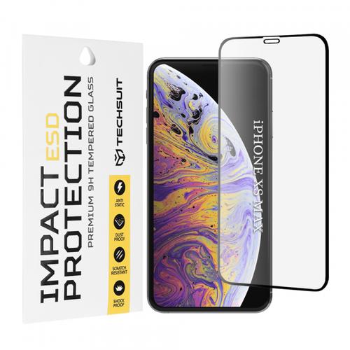 Folie de protectie Ecran Techsuit pentru Apple iPhone 11 Pro Max / XS Max, Sticla Securizata, Full Glue