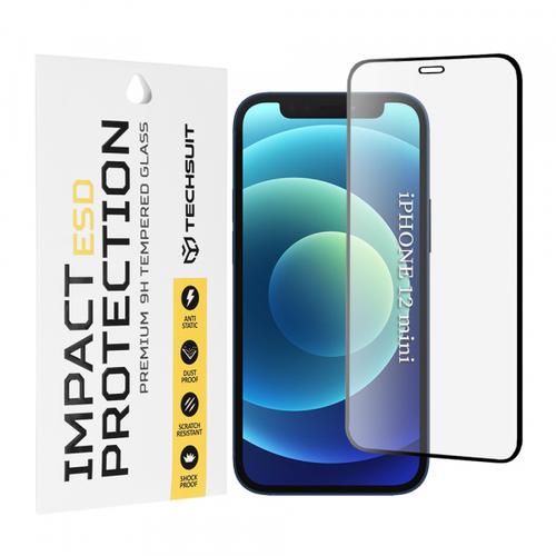 Folie de protectie Ecran Techsuit pentru Apple iPhone 12 mini, Sticla Securizata, Full Glue