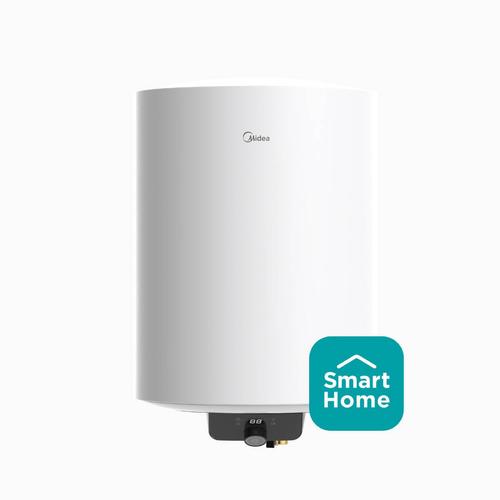 Boiler Electric Midea Seria Lume Uno D50-15EFG, Model Cilindric, 50L, Control Electronic, Wi-Fi, 1500W (Alb)
