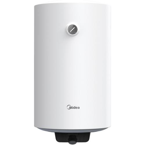 Boiler electric Midea D50-15FG, seria Lume, model cilindric, volum 50L, control mecanic, Supapa de siguranta de reducere a presiunii, protectie la supraincalzire (Alb)