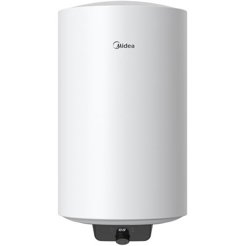 Boiler electric Midea D80-15EFG, seria Lume, model cilindric, volum 80L, control electronic, Supapa de siguranta de reducere a presiunii, protectie supraincalzire, Wifi (Alb)