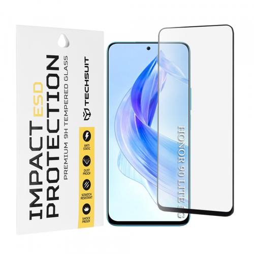 Folie de protectie Ecran Techsuit pentru Honor 90 Lite, Sticla Securizata, Full Glue