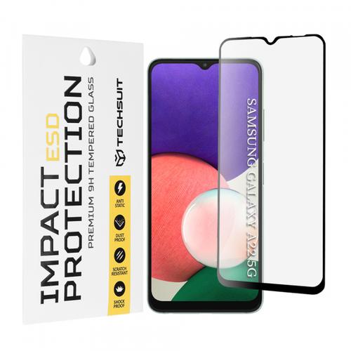 Folie de protectie Ecran Techsuit pentru Samsung Galaxy A22 5G A226, Sticla Securizata, Full Glue
