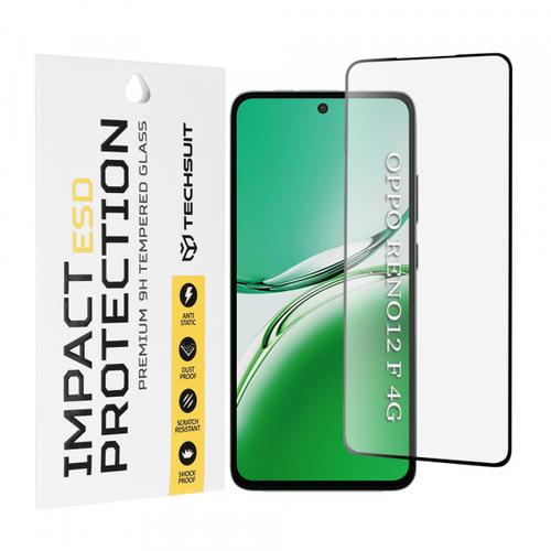 Folie de protectie Ecran Techsuit pentru Oppo Reno12 FS 5G / Reno12 FS 4G / Reno12 F 4G / Reno12 F, Sticla Securizata, Full Glue