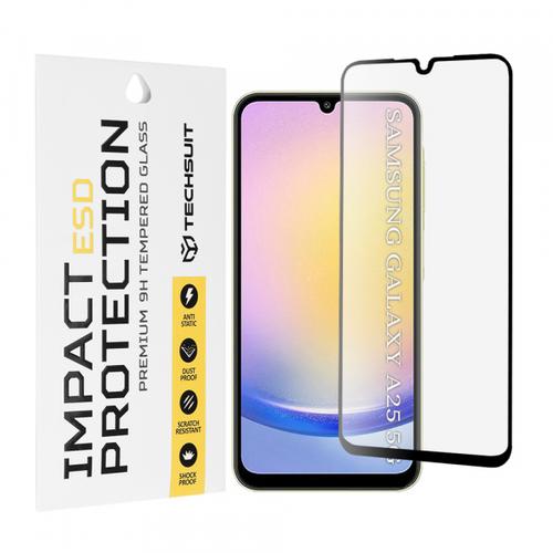 Folie de protectie Ecran Techsuit pentru Samsung Galaxy A25 A256, Sticla Securizata, Full Glue