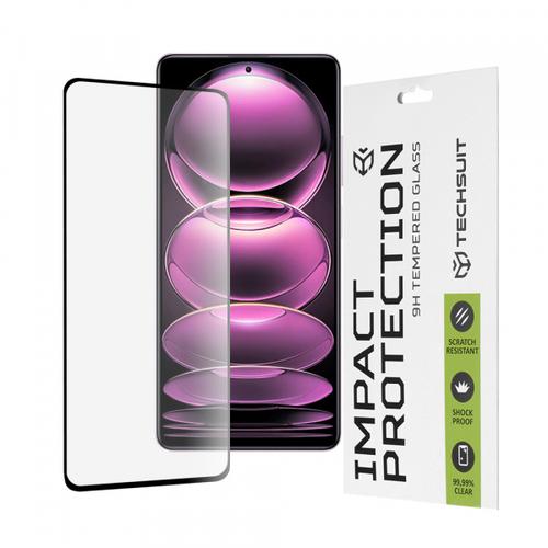 Folie de protectie Ecran Techsuit pentru Xiaomi Poco X5 Pro / Redmi Note 12 Pro 5G / Note 12 Pro+, Sticla Securizata, Full Glue, 111D