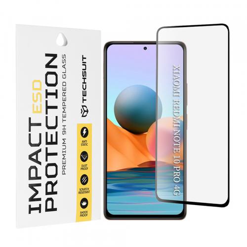 Folie de protectie Ecran Techsuit pentru Xiaomi Redmi Note 10 Pro Max / Note 10 Pro, Sticla Securizata, Full Glue