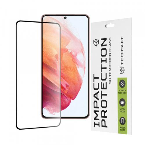 Folie de protectie Ecran Techsuit pentru Samsung Galaxy S21 5G G991, Sticla Securizata, Full Glue, 111D