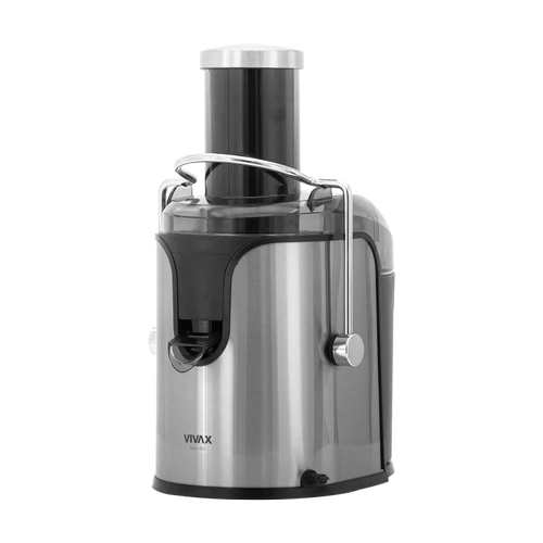 Storcator de fructe si legume, VIVAX AJ-800, putere 800 W, diametru tub 7.5 cm, recipiente de suc si pulpa, Argintiu