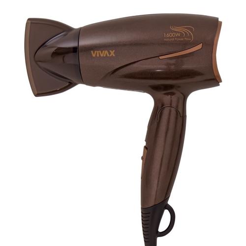 Uscator de par Vivax HD-1600FT, Putere 1600W, 2 viteze, Pliabil (Maro)