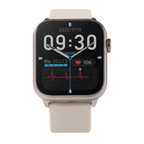 SmartWatch Vivax Life FIT3, Ecran tactil 1.83inch, Bluetooth 5.2, Rezistenta la apa IP68, Procesor Realtek RTL8763EW / 2 nuclee, Autonomie 7 zile, Curea Silicon 22mm (Bej)