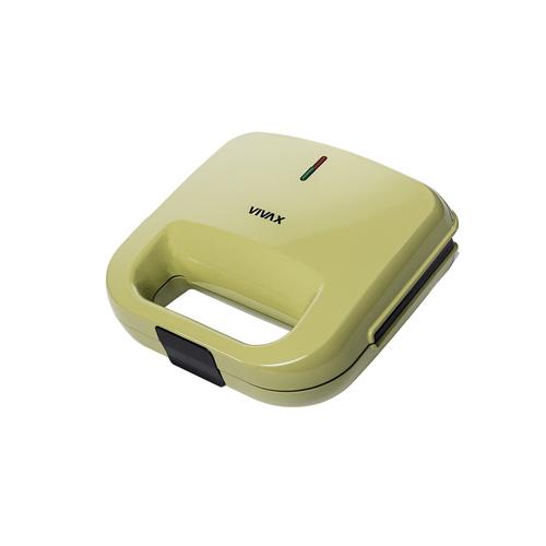 Sandwich maker Vivax TS-7504G, 750 W, Placi neaderente, Termostat (Verde)