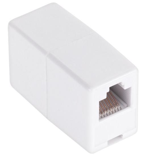 Adaptor OEM TEL0021-2, 8P8C, Mama - Mama (Alb)