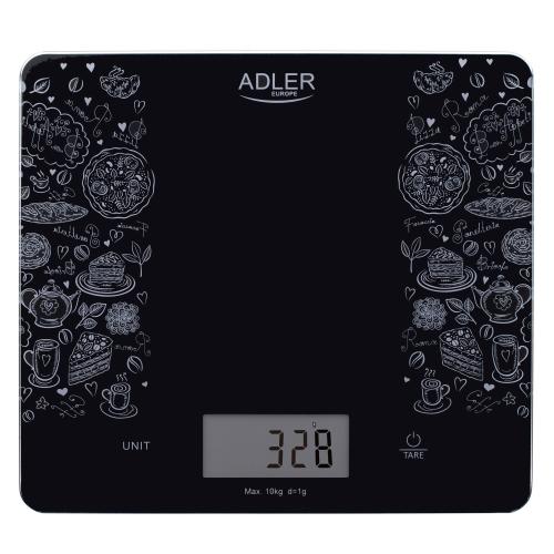 Cantar electronic de bucatarie capacitate mare 10 kg, precizie 1g functie tare si zero, ecran LCD, negru
