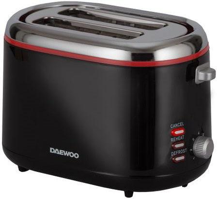 Prajitor de paine Daewoo DBT70B, 900 W, 2 felii (Negru)