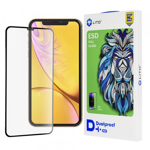 Folie de protectie Ecran Lito D+ Pro Dustproof pentru Apple iPhone 11 / XR, Sticla Securizata, Full Glue