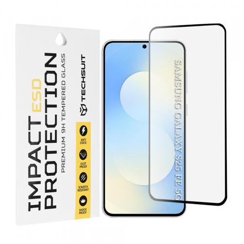 Folie de protectie Ecran Techsuit pentru Samsung Galaxy S25 FE, Sticla Securizata, Full Glue