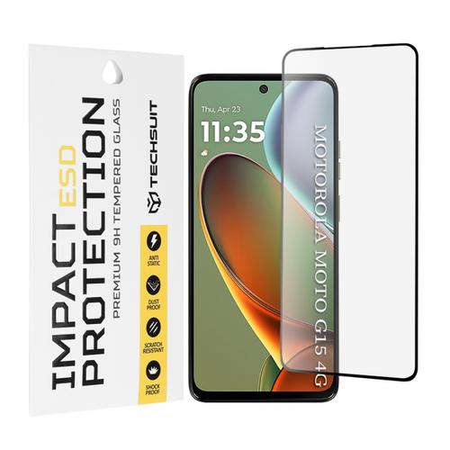Folie de protectie Ecran Techsuit pentru Motorola Moto G15 / G15 Power, Sticla Securizata, Full Glue