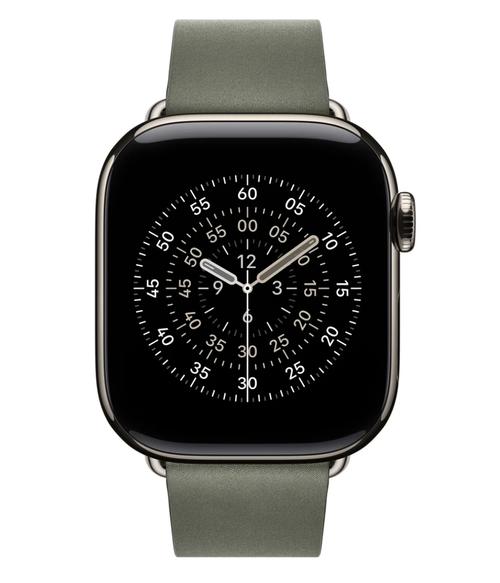 Curea Smartwatch Apple MGG94ZM/A pentru Apple Watch 42mm, Modern Buckle, Small (Verde)