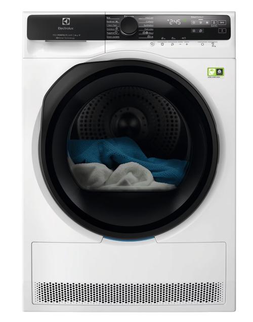 Uscator de rufe Electrolux 3DSense 900 PerfectCare EW9D587KCE, Pompa de caldura, 8 kg, Clasa A, Motor Inverter, Wi-Fi, Display LED, 3DSense, SmartSelect (Alb)