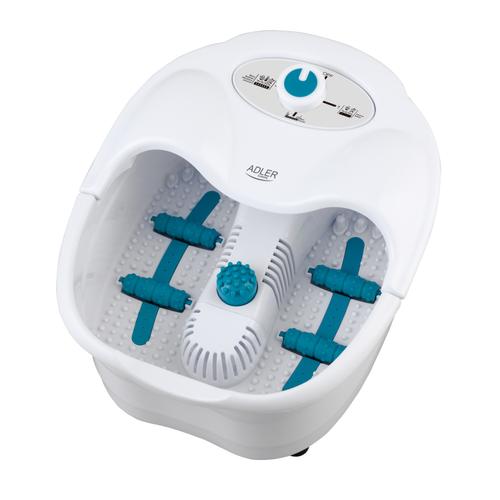 Aparat de masaj pentru picioare Adler AD2167w 80W, masaj cu bule, Vibratii si uscat (Alb)
