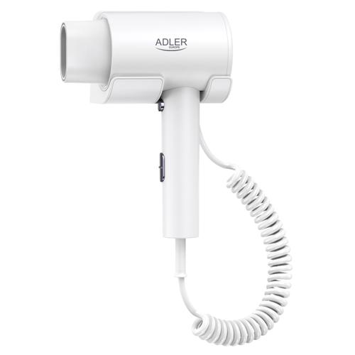 Uscator de par Adler AD2285w, Sistem montare pe perete, 3 setari temperatura, Viteza 26m/s, 18500 RPM, 2000W (Alb)